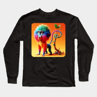 Animals, Insects and Birds - Baboon #10 Long Sleeve T-Shirt